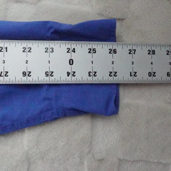 Frank & Eileen Don Button Up Shirt Mens Extra Large Solid Blue Formal Preppy - Picture 10 of 12